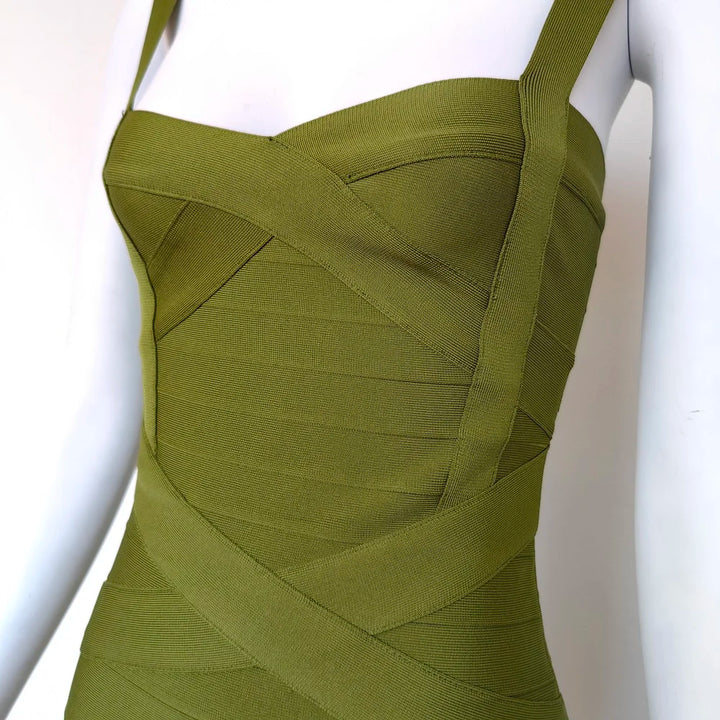 Beaukey Royal Blue Knit Bandage Dress Signature