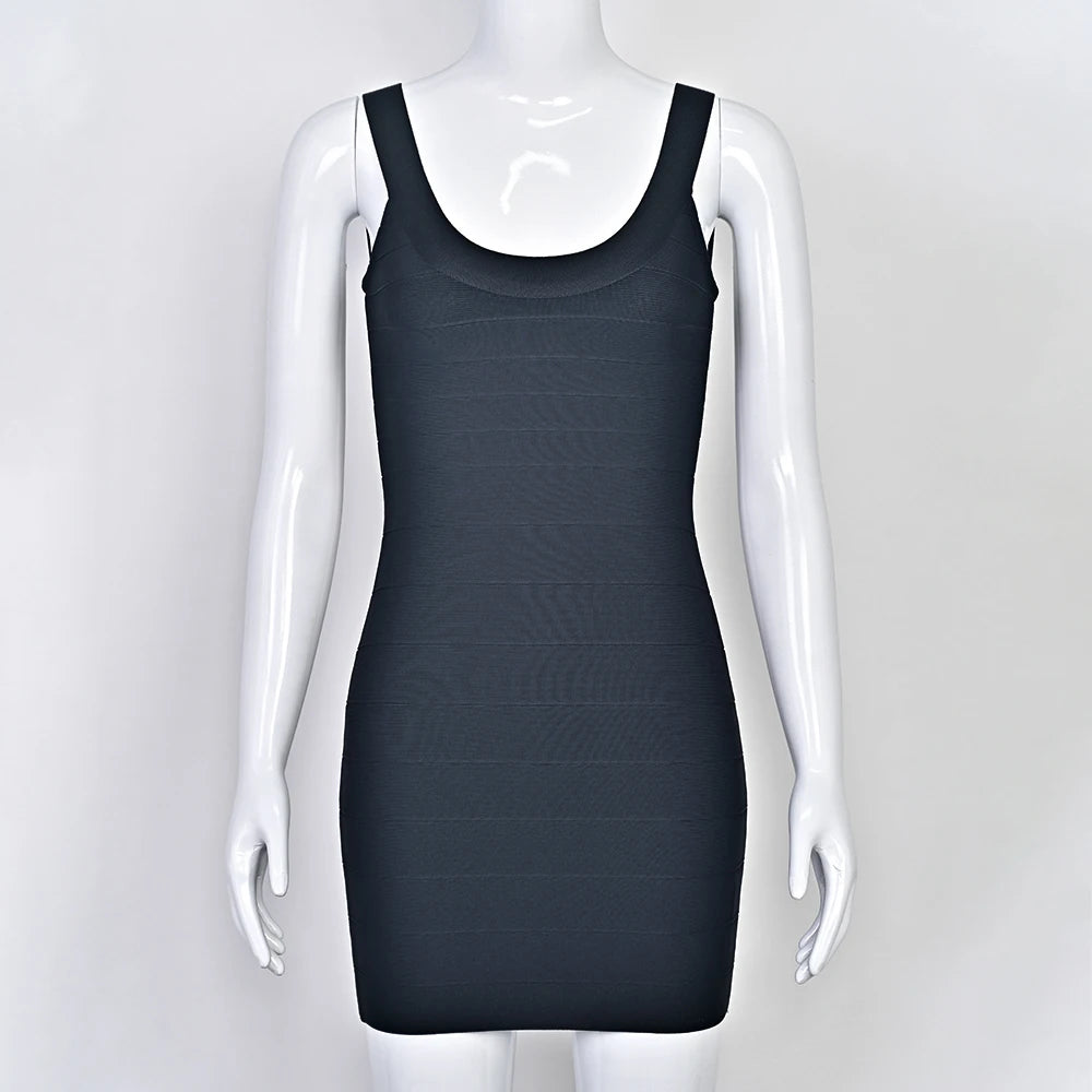 Luxury Pink Ginger Bandage Bodycon Mini Dress
