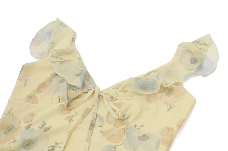 Exclusive Cryptographic Floral Maxi Dress With