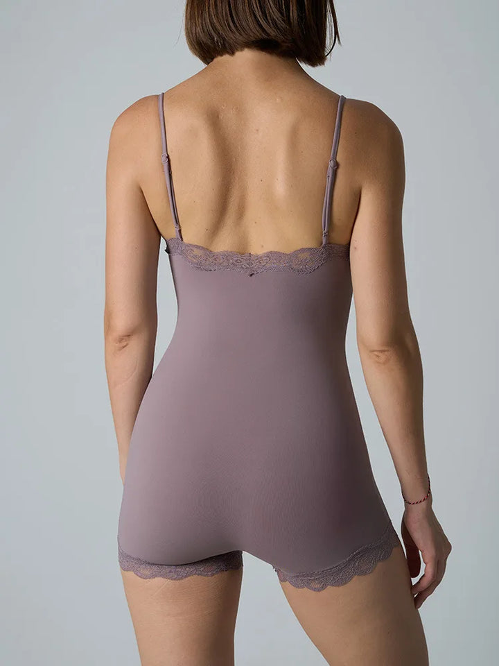 MsChuh Limited Tatting Lace Bodysuit For Elegance