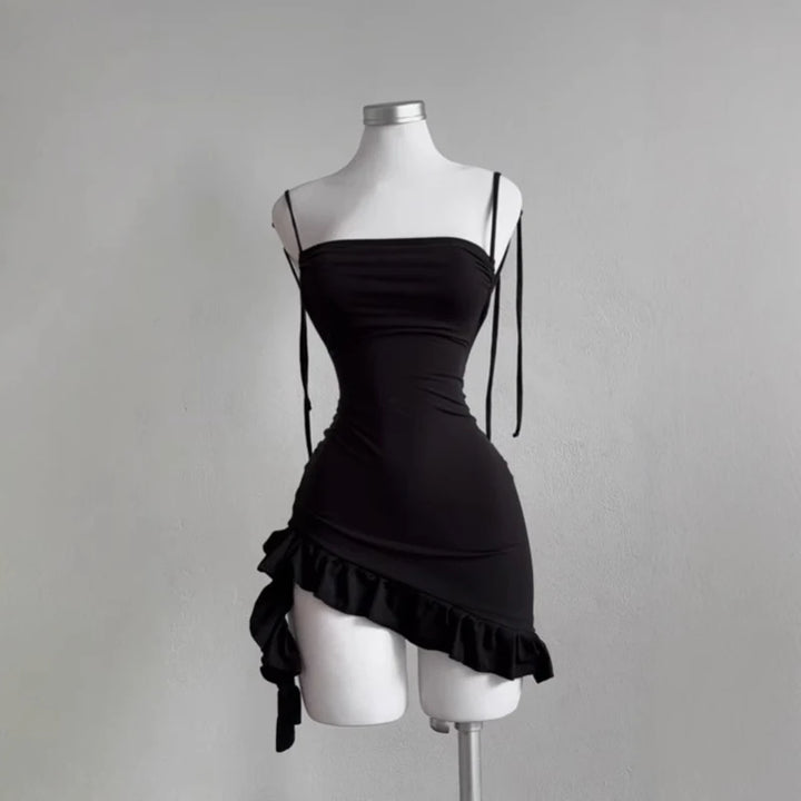 Sexy Backless Black Bodycon Dress For Women