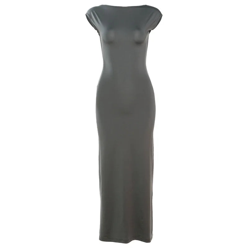 Signature Knit Long Dress Slim Fit Spring 2024