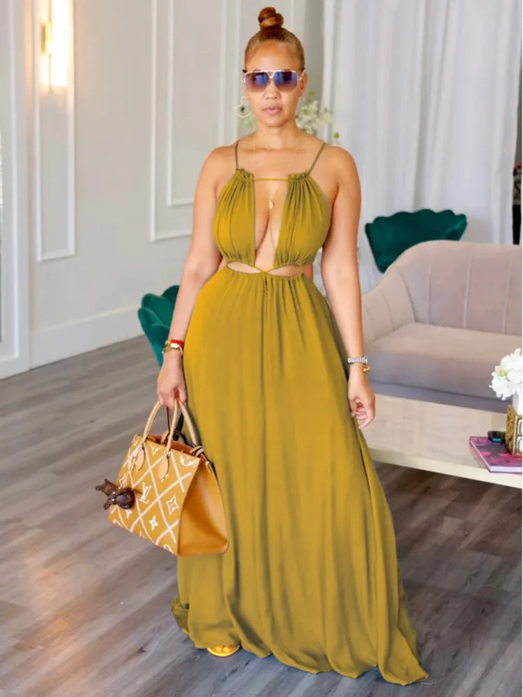 Elegant 2025 Summer Long Dress For Women Club
