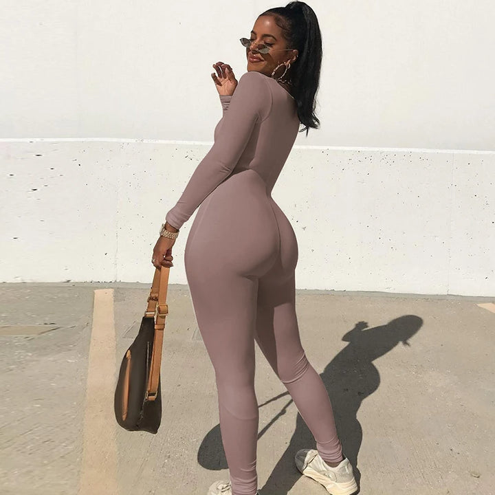 Hugcitar Premier Poly Elastic Knit Jumpsuit