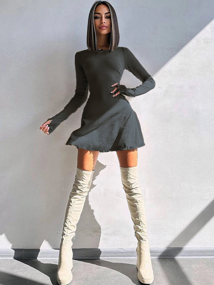 Elite Collection Signature Knit Lace Up O Neck