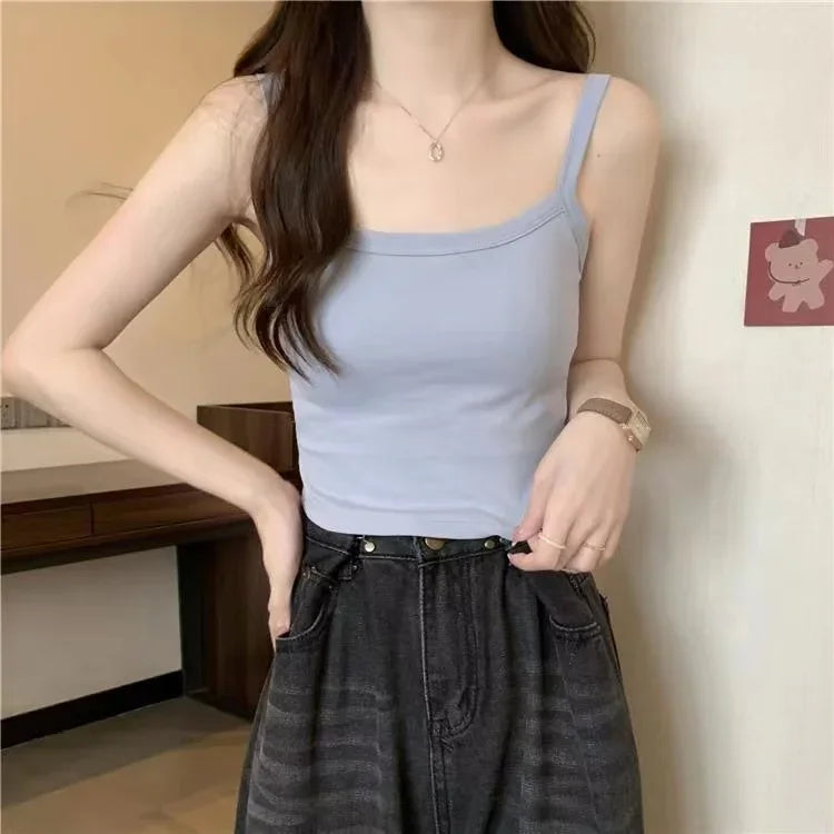 Premium Knitted Cotton Crop Top Women