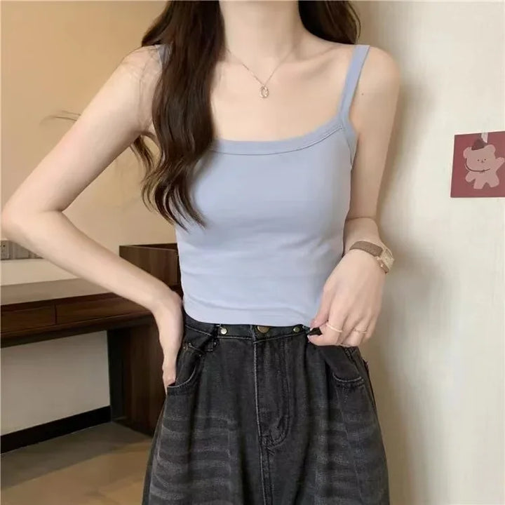 Premium Knitted Cotton Crop Top Women