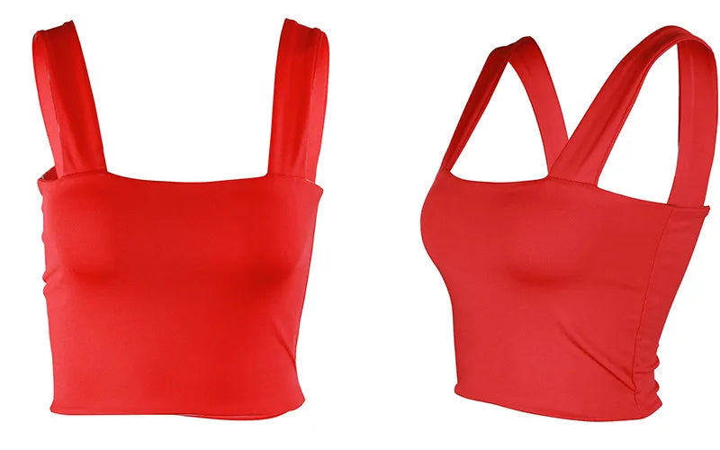 Dozw White Elastic Backless Crop Top