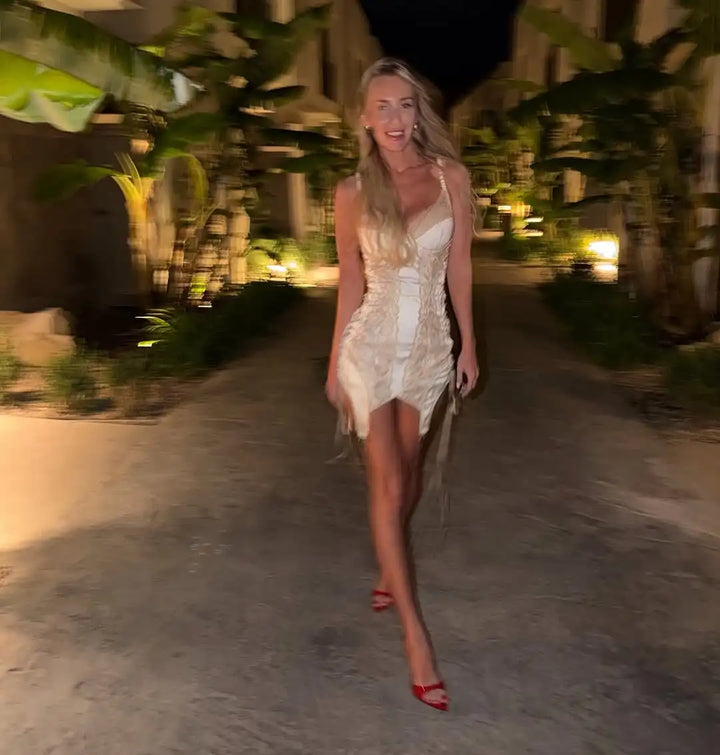 Luxe V Neck Summer Dress For Women