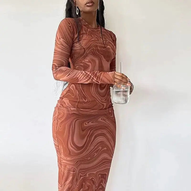Elegant Evening Bodycon Dress For Sophisticated Party Gown