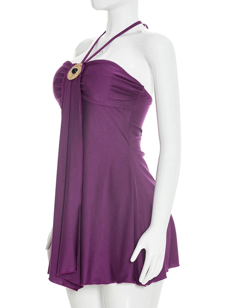 Weiss Puss Sleeveless Bodycon Mini Dress For Party