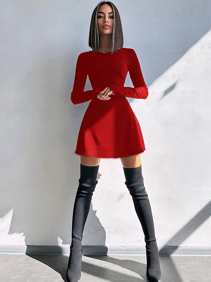 Elite Collection Signature Knit Lace Up O Neck