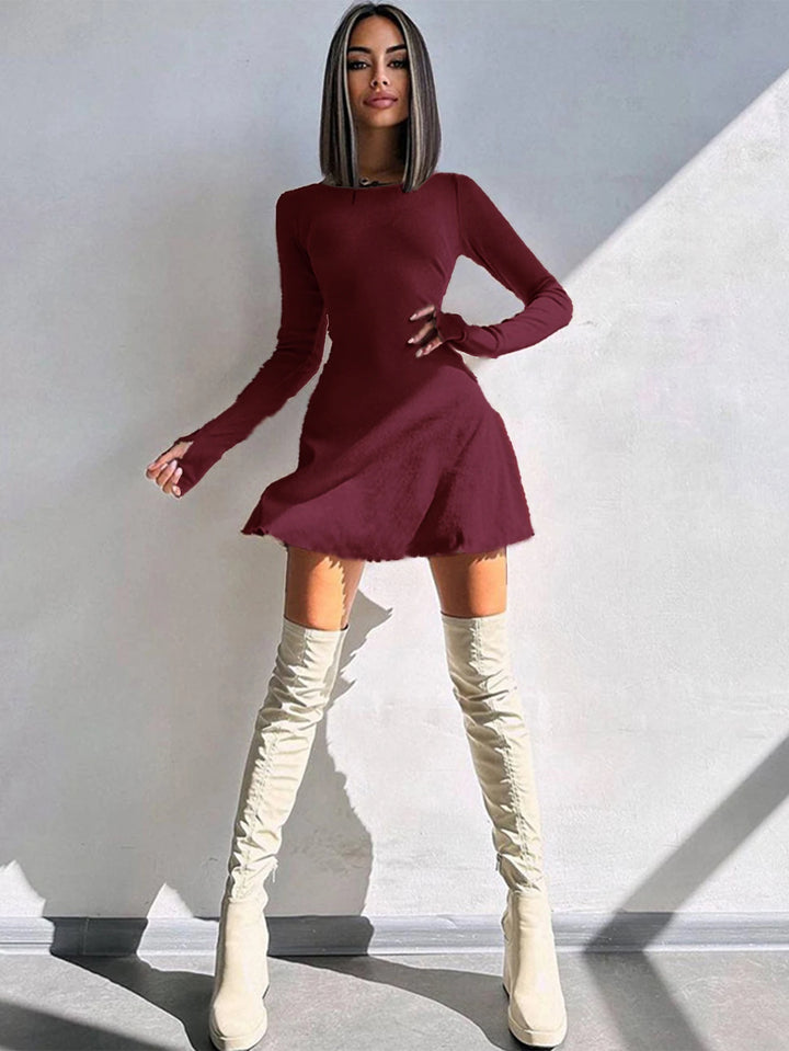 Elite Collection Signature Knit Lace Up O Neck