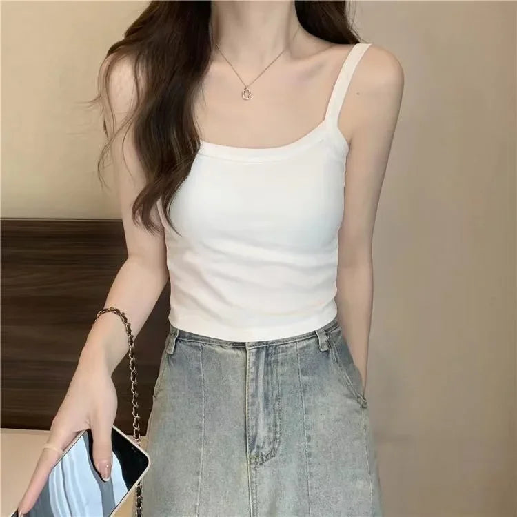 Premium Knitted Cotton Crop Top Women