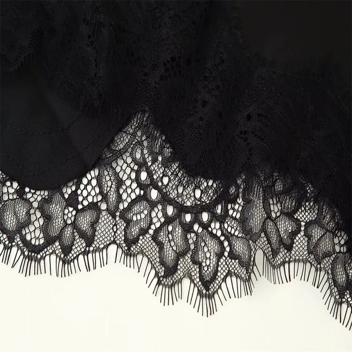V Neck Asymmetrical Lace Camisole For A Chic