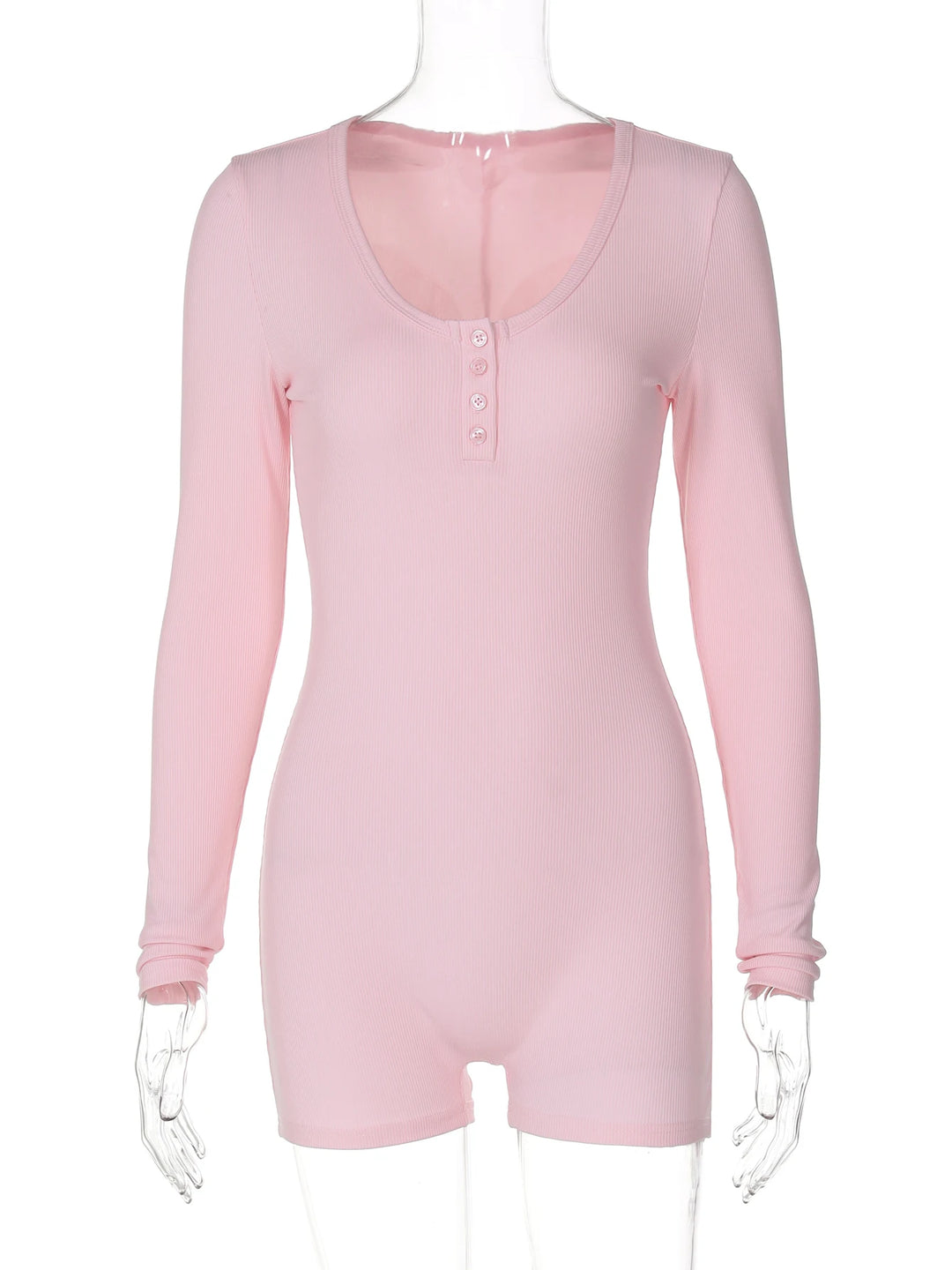 Hugcitar Bodycon Playsuit Square Collar Women
