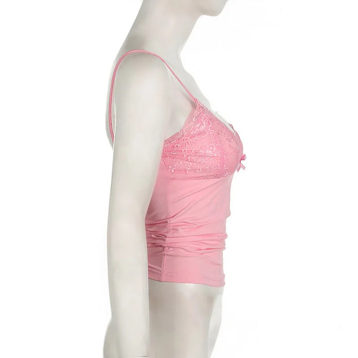 Soft Slim Fit Cotton Lace Vest Women Limited