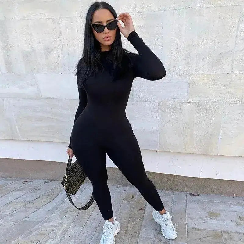 Spring Womens Chic Acrylic Jumpsuit Versatile Streetwear