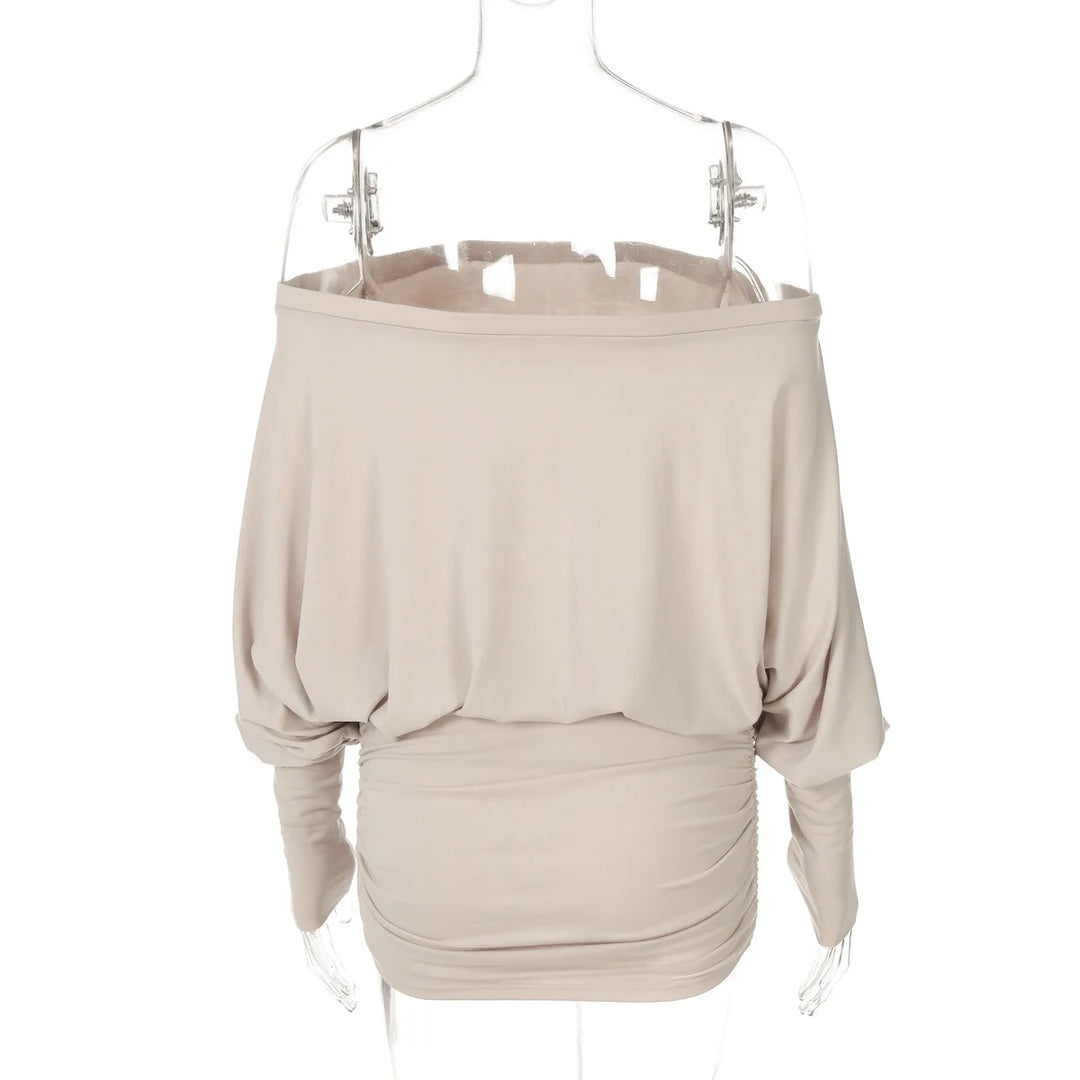 Chic Off Shoulder Sheer Mini Dress For Elegant