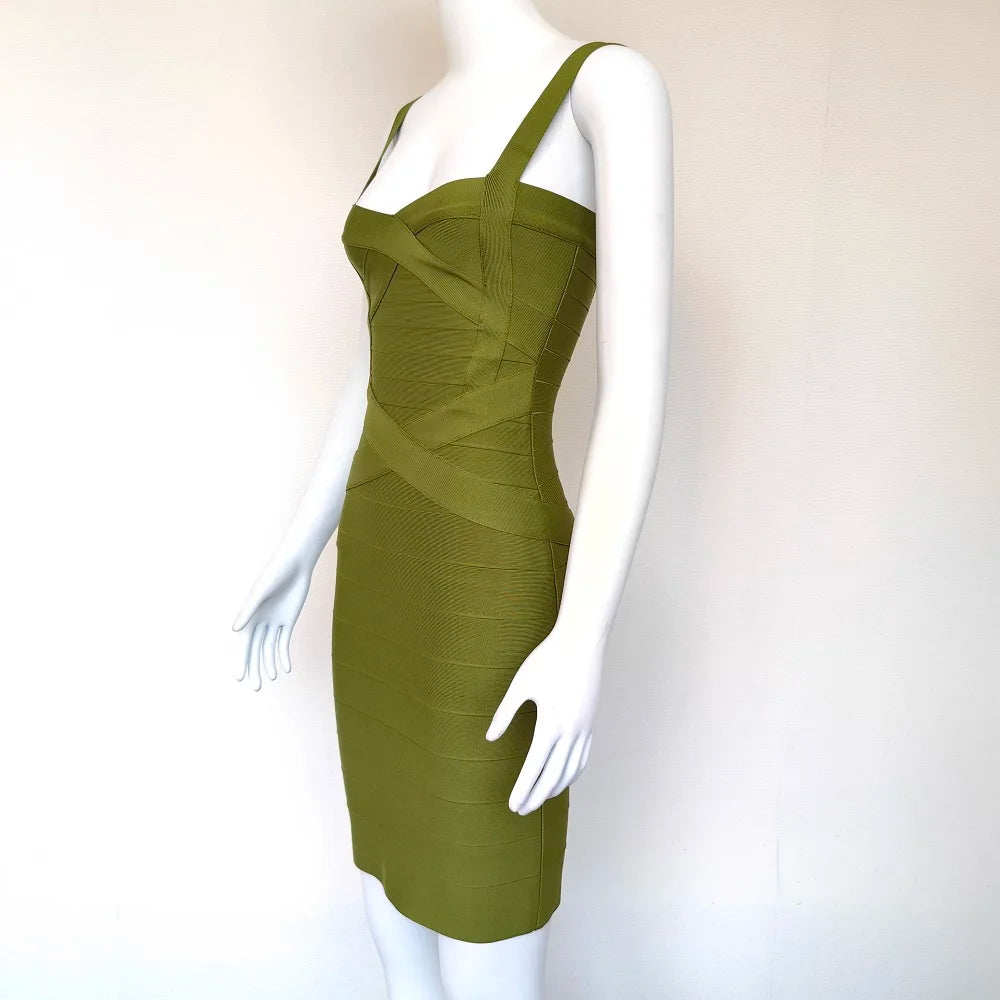 Beaukey Royal Blue Knit Bandage Dress Signature