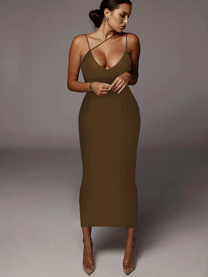 Stunning Leopard Print Bodycon Midi Dress For