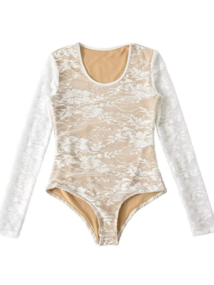 Elegant Lace Bodysuit Jumpsuit Women Summer