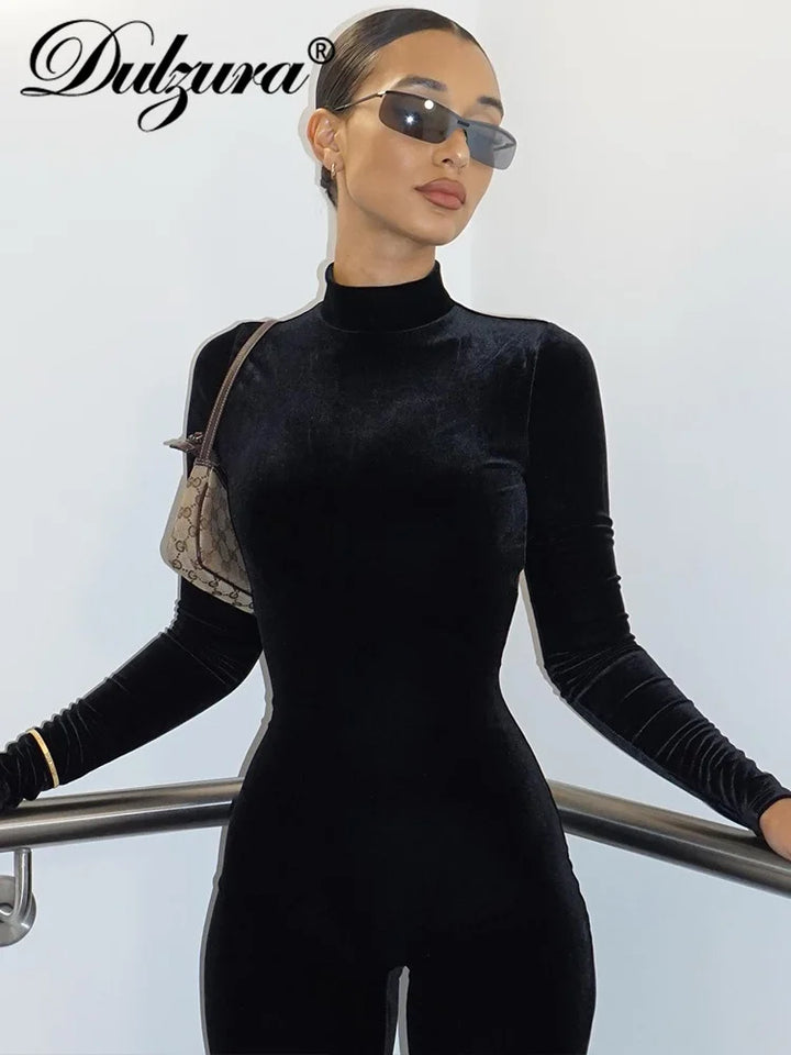 Dulzura Autumn Velvet Y2K Jumpsuit For Women