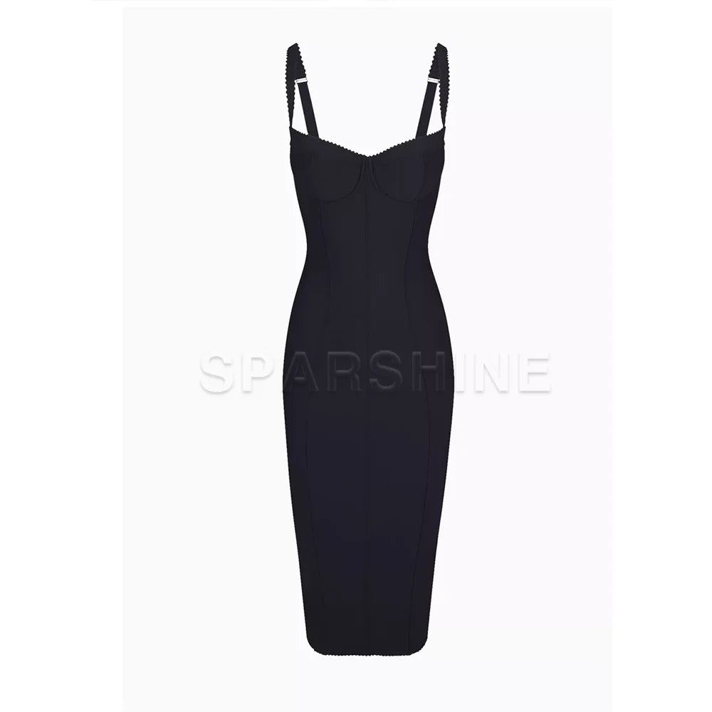 Leopard Print Bodycon Midi Dress Evening Clubwear