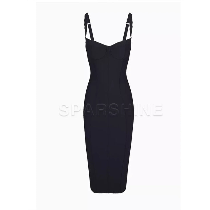 Leopard Print Bodycon Midi Dress Evening Clubwear