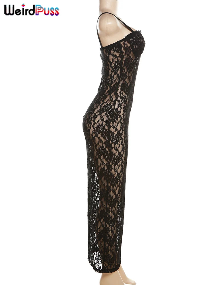 Buy Our Exclusive Black Lace Maxi Dress For Summer