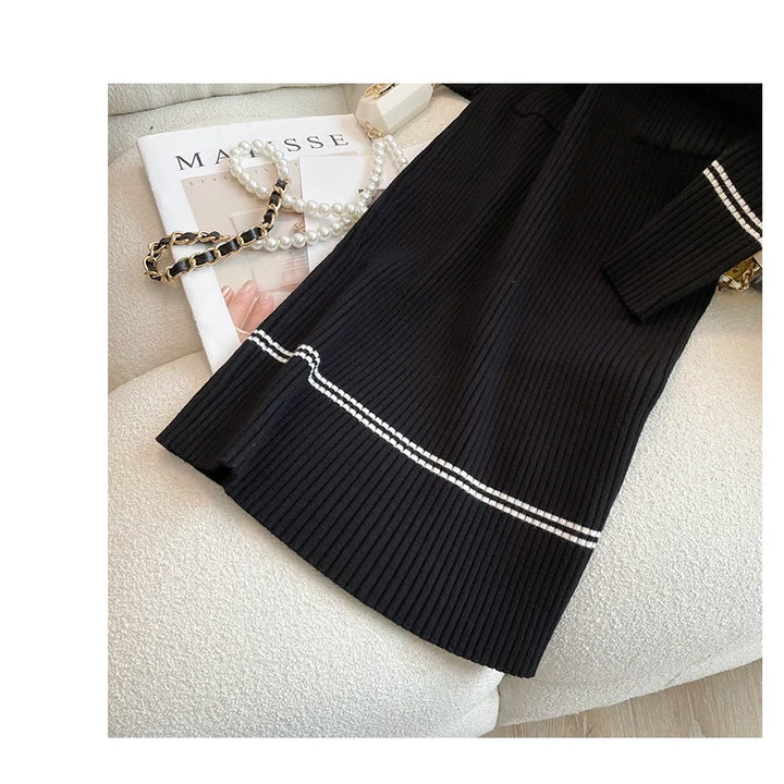 Yuoomuoo Elegant Premium Knitted Mid Calf Sweater