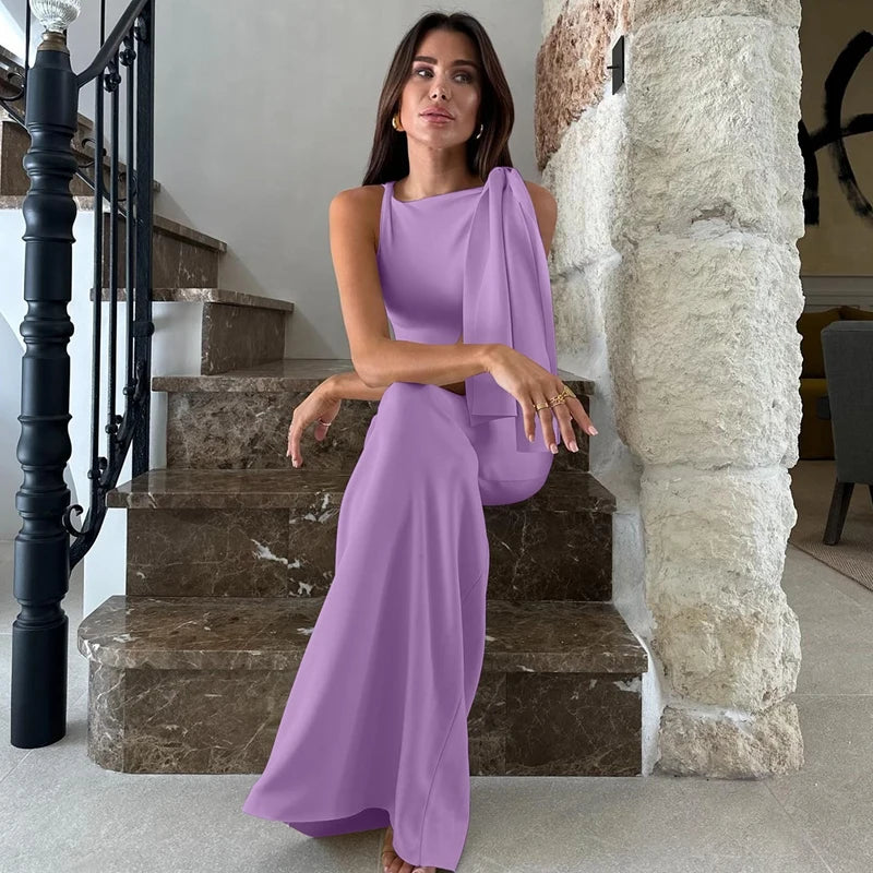 Signature Knit Maxi Dress For Summer Elegance