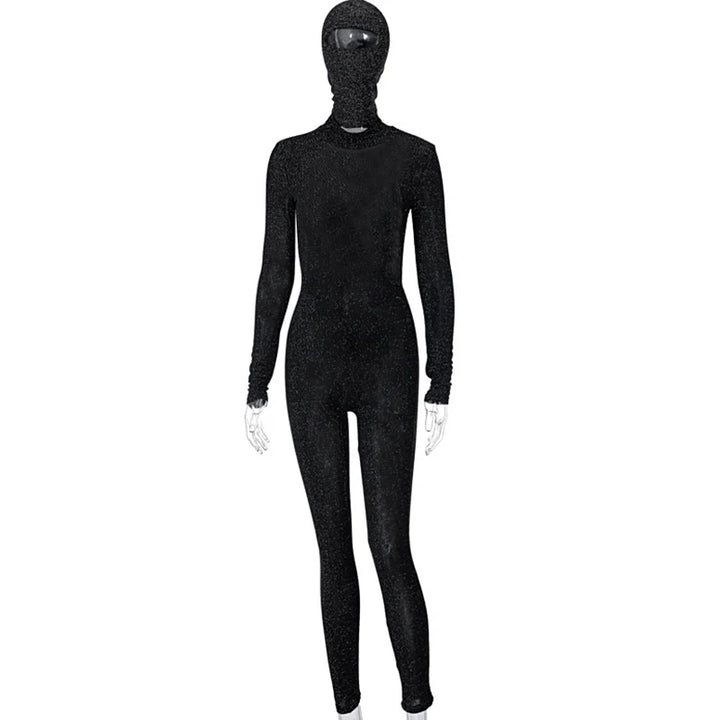 Exquisite Black Slim Knit Jumpsuit For Fall