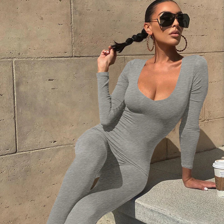 Hugcitar Premier Poly Elastic Knit Jumpsuit