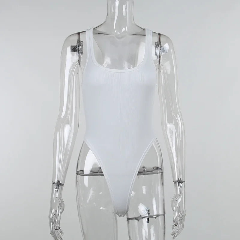 Sculptural Off Shoulder Knit Bodysuit For Women