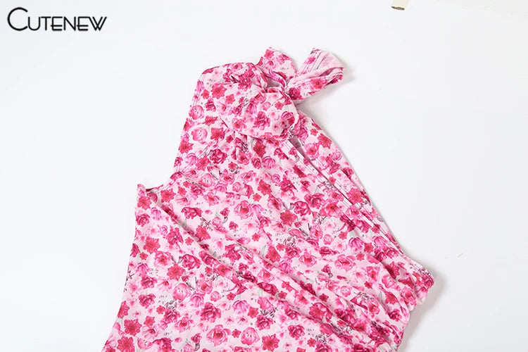 Cutenew Floral Midi Dress Luxe Edition For Summer