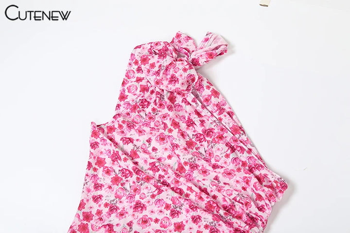 Cutenew Floral Midi Dress Luxe Edition For Summer