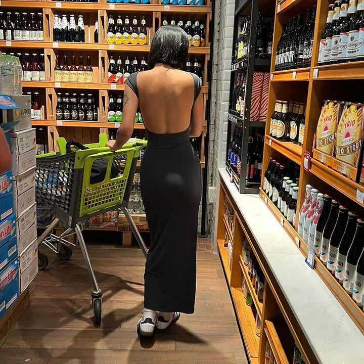Signature Knit Long Dress Slim Fit Spring 2024