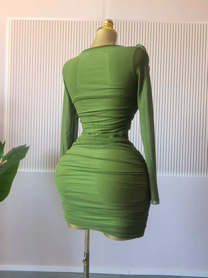 Signature Floral Ruched Midi Dress With Elegant