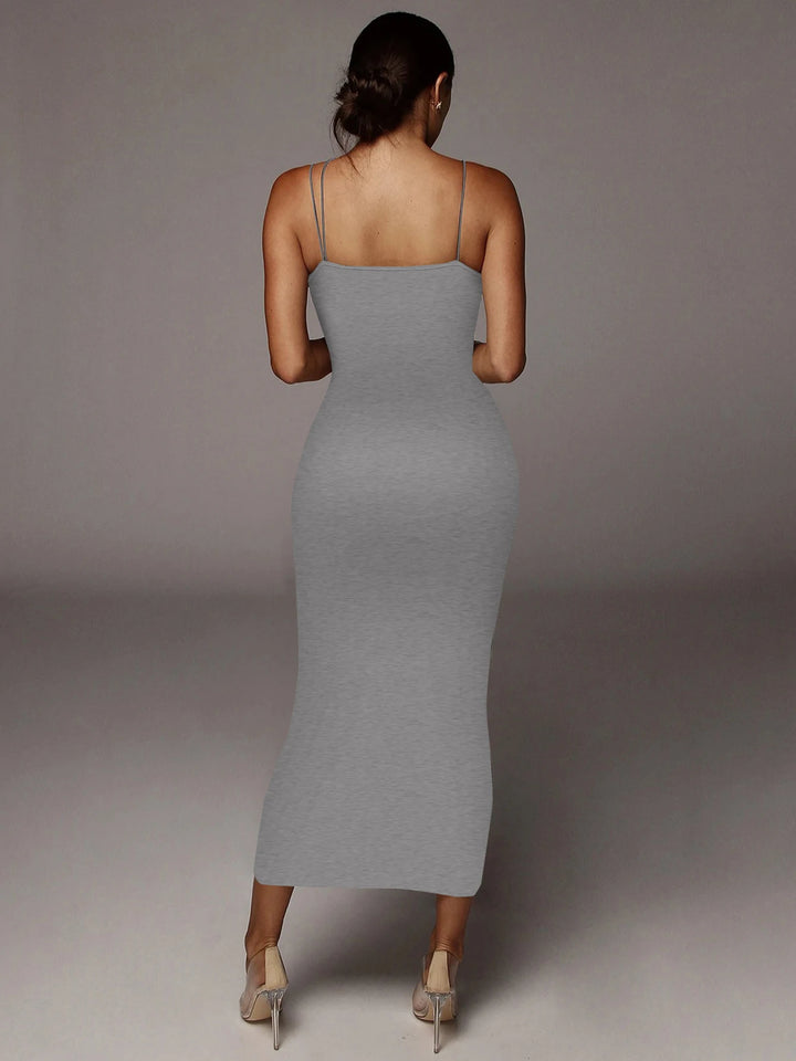 Stunning Leopard Print Bodycon Midi Dress For
