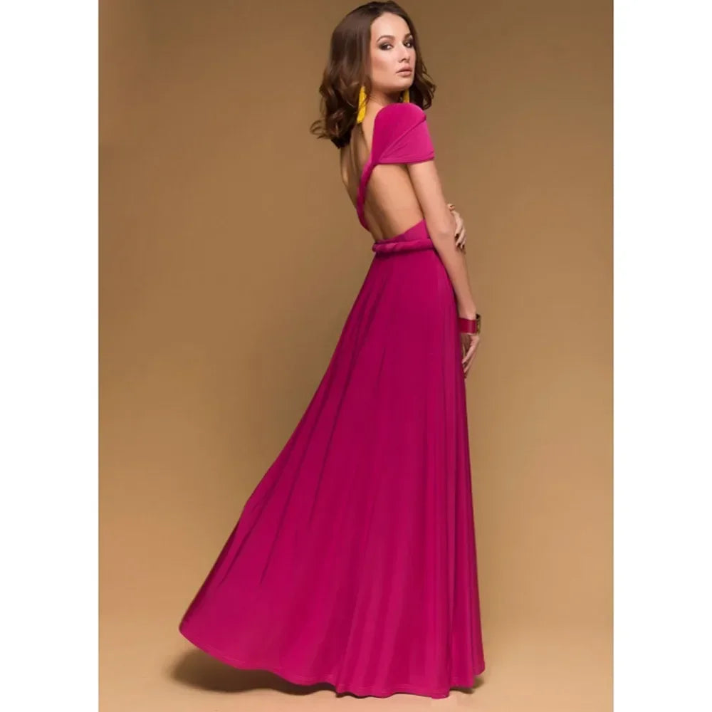 Sexy V Neck Maxi Dress With Straps For Summer Party