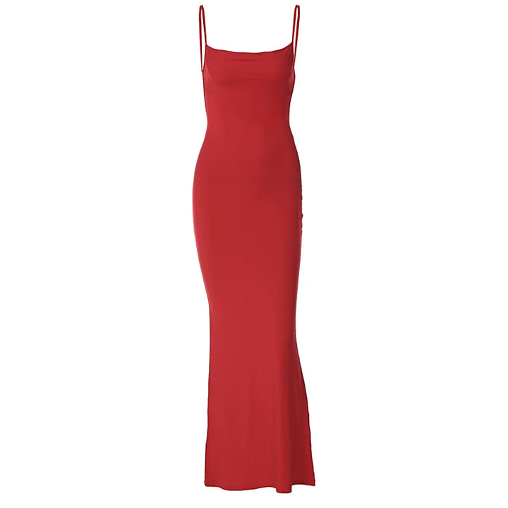 Lux Y2K Knit Maxi Dress Premium Fit