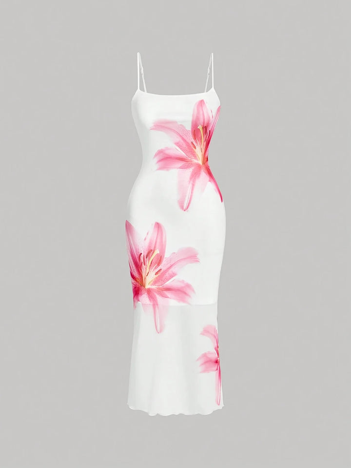 Elegant Floral Sundress With Resort Style Fit