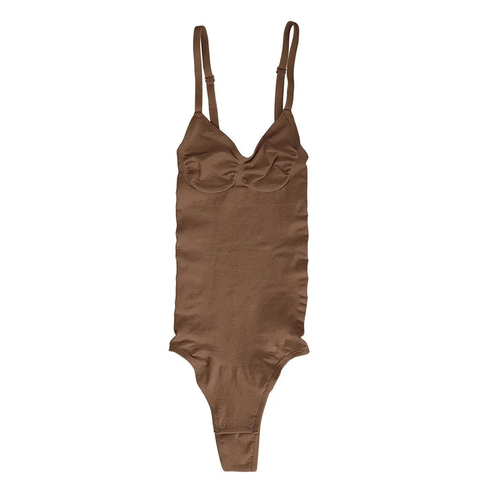 Seamless Thong Bodysuit for Women Slimming Shapewear