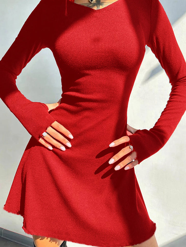 Elite Collection Signature Knit Lace Up O Neck