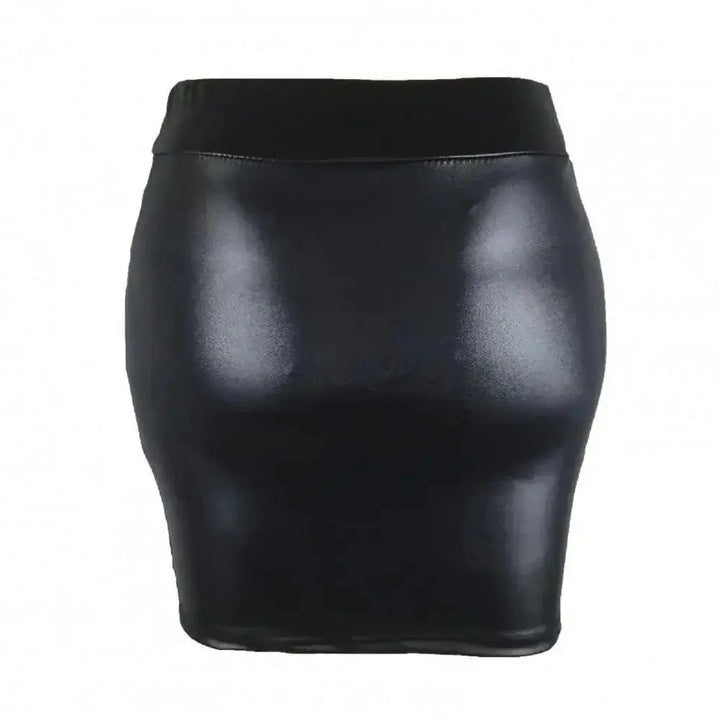 Sleek Faux Leather Bodycon Skirt Chic Women Fashion Piece