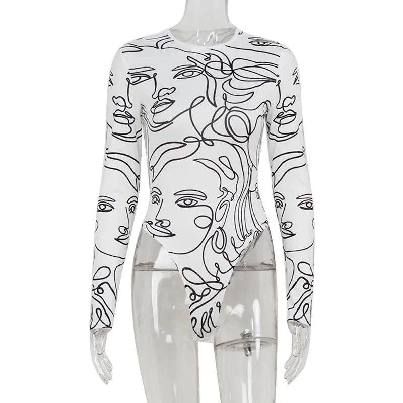 Premium Slim Fit White Bodysuit For Women