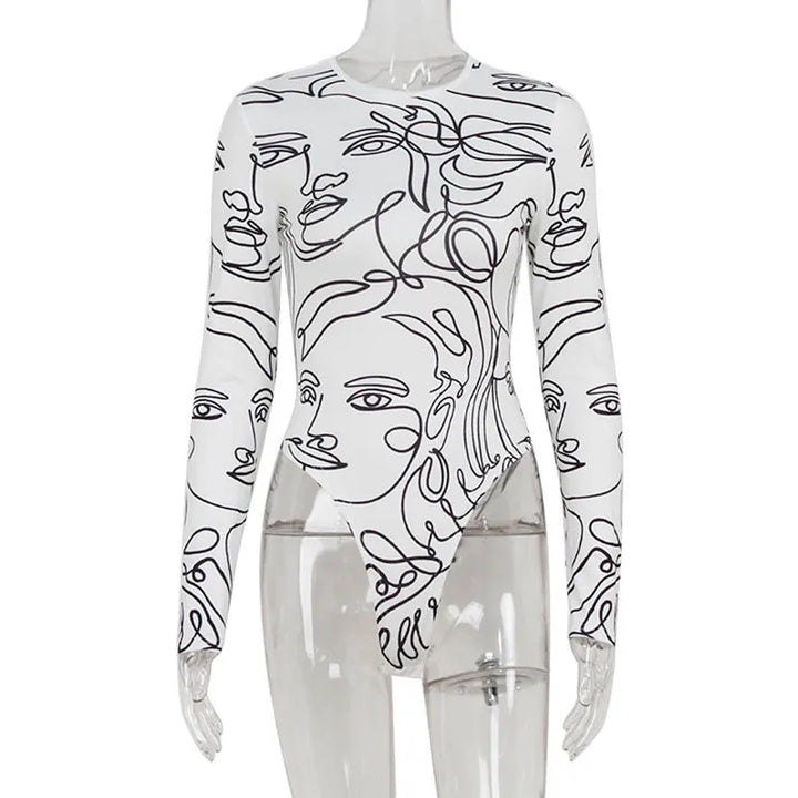 Premium Slim Fit White Bodysuit For Women