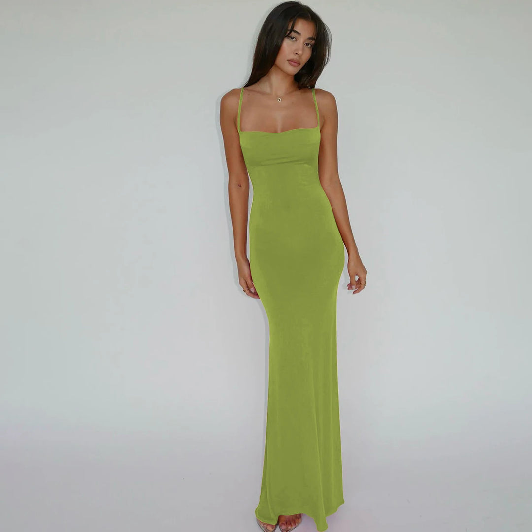 Lux Y2K Knit Maxi Dress Premium Fit