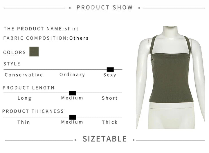 Stylish Backless Polyester Top For Fitness Or